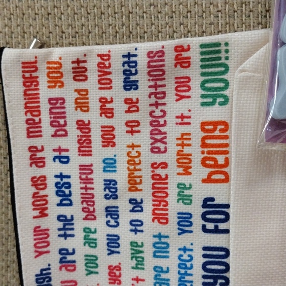 NWT Affirmations Makeup Bag and Goodies - Picture 3 of 9